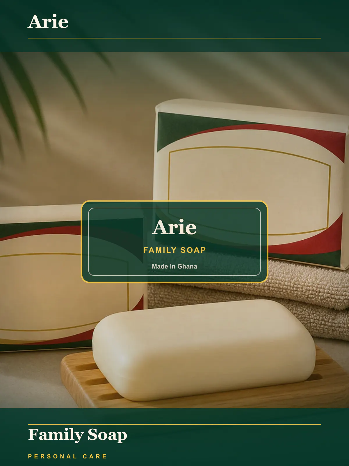 Arie Soap — Everyday family soap.