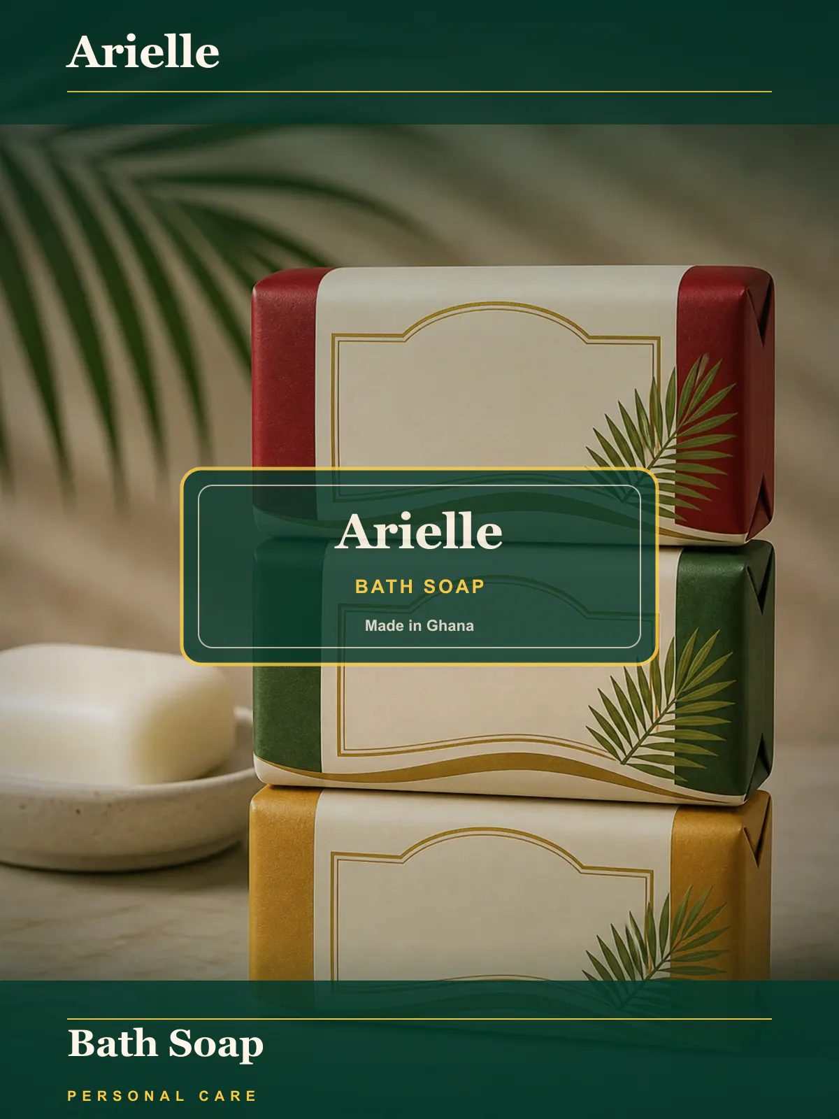 Arielle Soap — Gentle, moisturising bath soap.
