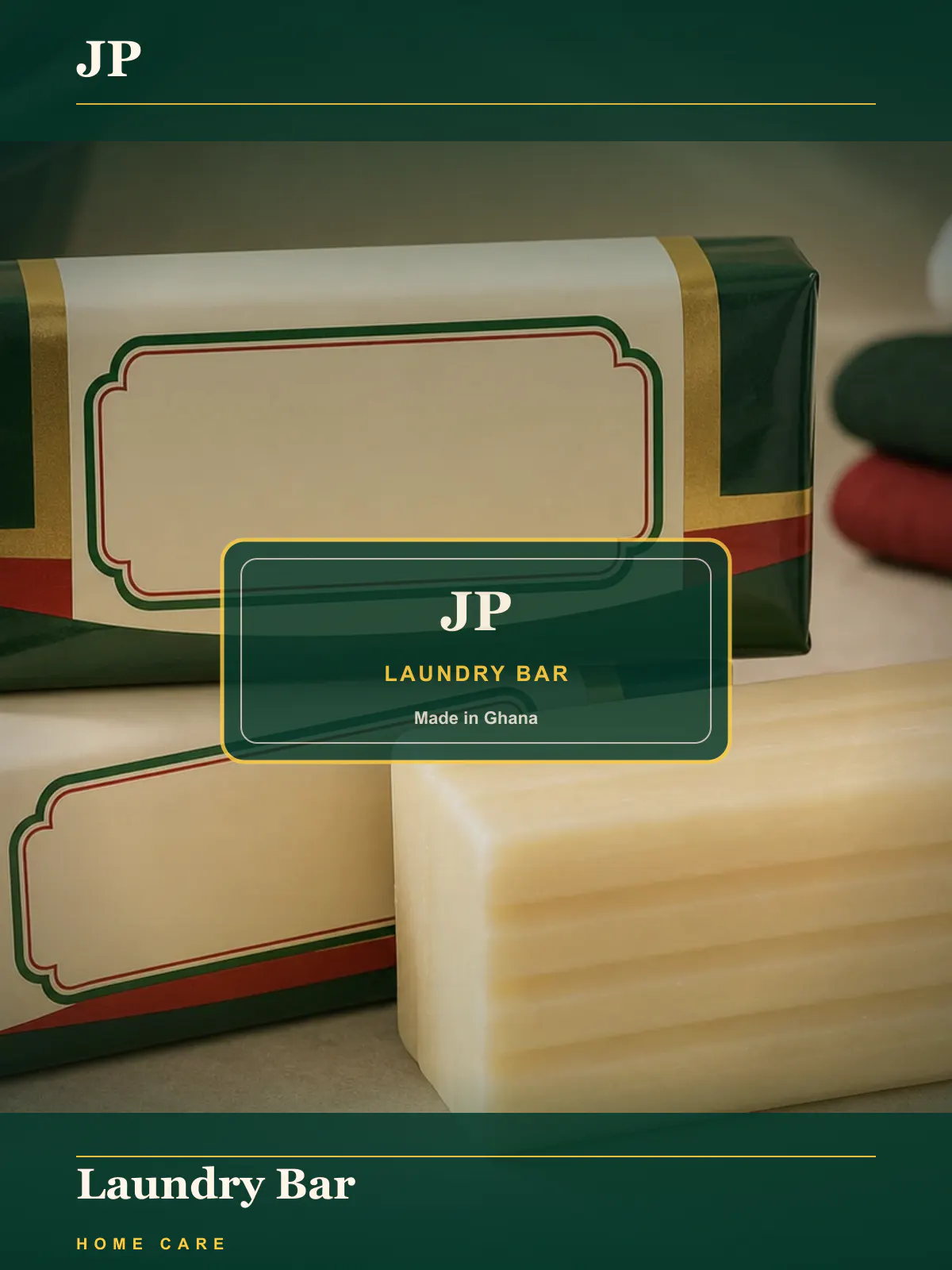 JP Soap — Tough-clean laundry bar.