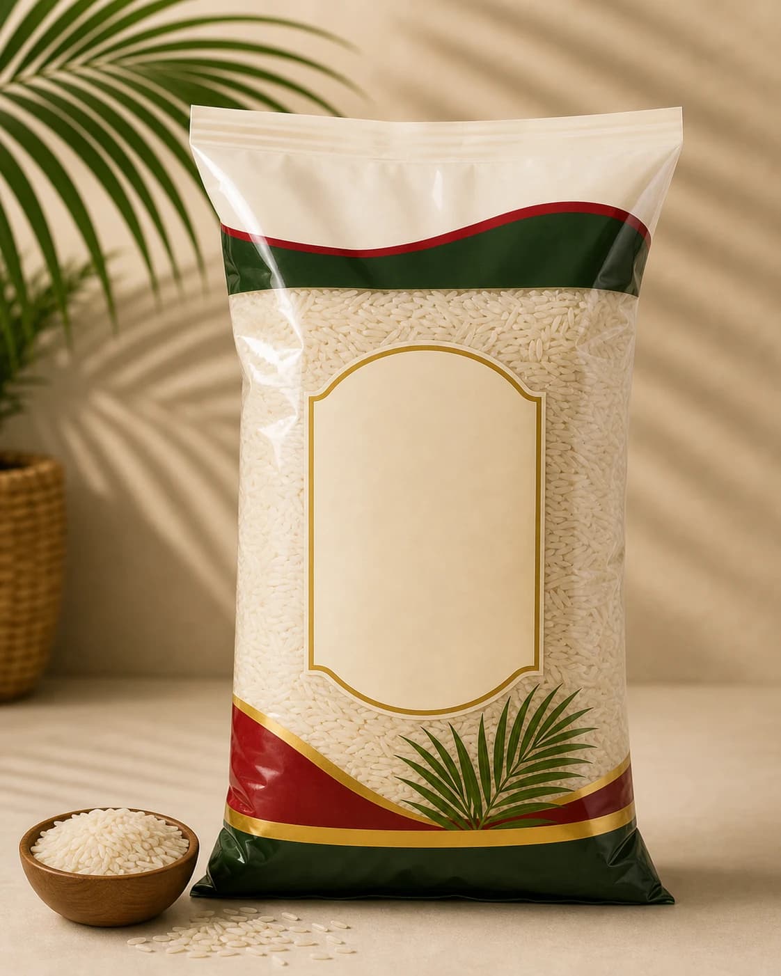 Philfry Rice — Long-grain rice, packed in Ghana.