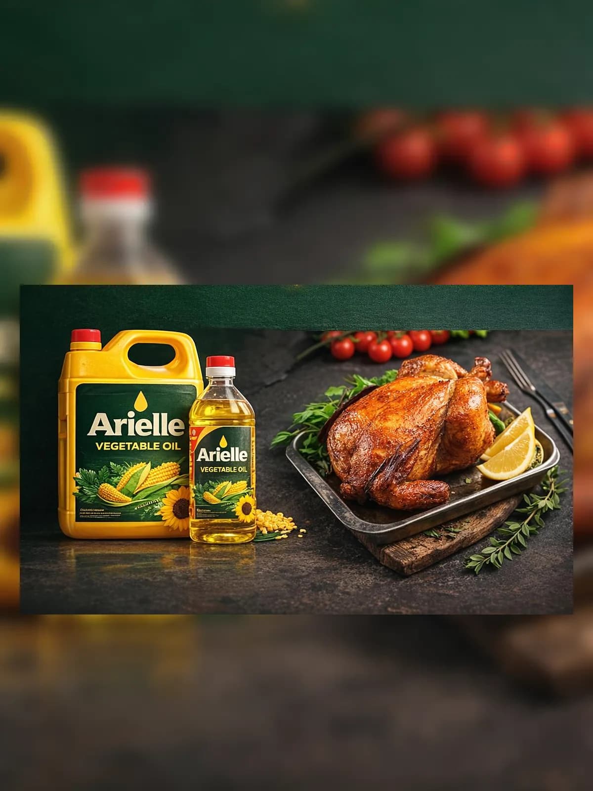 Arielle Vegetable Oil Serving Context
